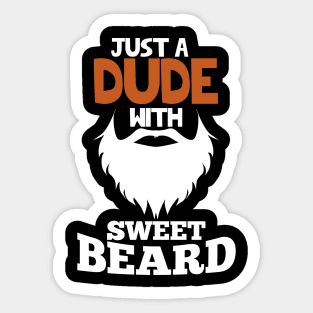 Dude with Beard Sticker